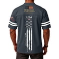 thumbnail image 6 of Youpwaven 250th Anniversary USA Merchandise Men's V-Neck Sport Jersey, Patriotic 250 Year American Anniversary Flag Tee, Casual Athletic Short Sleeve, 6 of 6