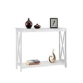 thumbnail image 3 of Convenience Concepts Oxford Console Table in White Wood Finish, 3 of 4