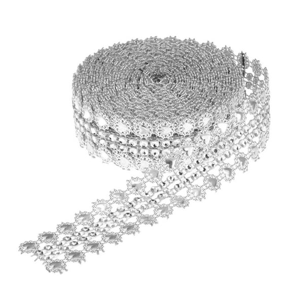 Ribbon Rhinestones The Tape Diamond Bling Mesh Trim Glitter Belt Hollow Out Artificial