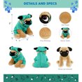 thumbnail image 3 of DolliBu Pug Dog Doctor Plush Toy - Super Soft Pug Dog Doctor Stuffed Animal Dress Up with Cute Scrub Uniform and Cap Outfit - Fluffy Doctor Toy Plush Gift - 8 Inches, 3 of 7