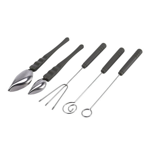 Drawing Decorating Spoon Set,Candy Dipping Tools Chocolate Dipping Fork Spoons Set Chef Art Spoons for Decorative Plates