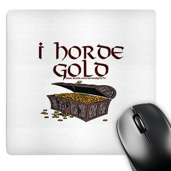 3dRose, I Horde Gold, MousePad