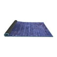 thumbnail image 2 of Ahgly Company Indoor Square Oriental Blue Industrial Area Rugs, 4' Square, 2 of 4