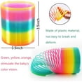 thumbnail image 2 of Rainbow Spring Mini Plastic Coil Spring Toy | Bright Colors and Shapes,, 2 of 4