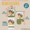thumbnail image 6 of PREMIUS 5 Piece Printed Kitchen Linen Set, Owls, 2 Cotton Towels, 2 Pot Holders, 1 Oven Mitt, 6 of 8