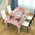 thumbnail image 4 of Yayeee Tablecloths 60" x 90" Rectangle Wrinkle Resistant Party Table Cover, Pastel Pink Halloween, 4 of 8