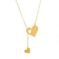 thumbnail image 2 of Cute Heart Necklace Gold Heart Pendant Necklaces Small Gold Love Open Heart Chain Necklace for Women Dainty Gold Necklace Gifts for Her Valentine's Day Present, 2 of 7