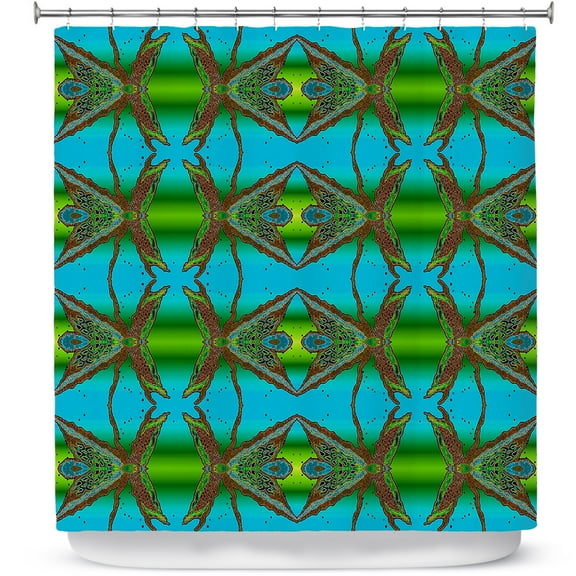 Shower Curtains 70" x 93" from DiaNoche Designs by Susie Kunzelman - Wax Batik B