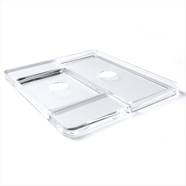 Reposamuñecas para Teclado para 2023 Magic Trackpad 2/3 Teclado Soporte Acrílico Estación Soporte de Almohadilla de Cristal Transparente
