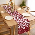 thumbnail image 3 of Red White Valentine's Day Table Runner - 90 Inch Long, Kitchen Dining Table Runner Dresser Scarves, Love Heart Modern Art Romantic Farmhouse Decor for Coffee Tables Wedding Party Banquet, 3 of 8