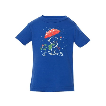 

Bear With An Umbrella T-Shirt Infant -Image by Shutterstock 6 Months