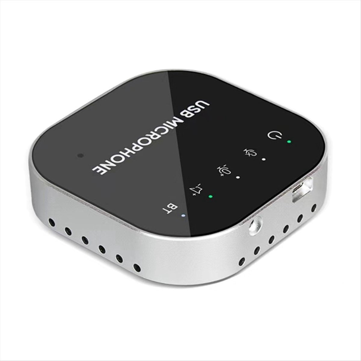 Desktop USB Conference Speakerphone BT Microphone 360° Omnidirectional Condenser Computer Mic with Speaker