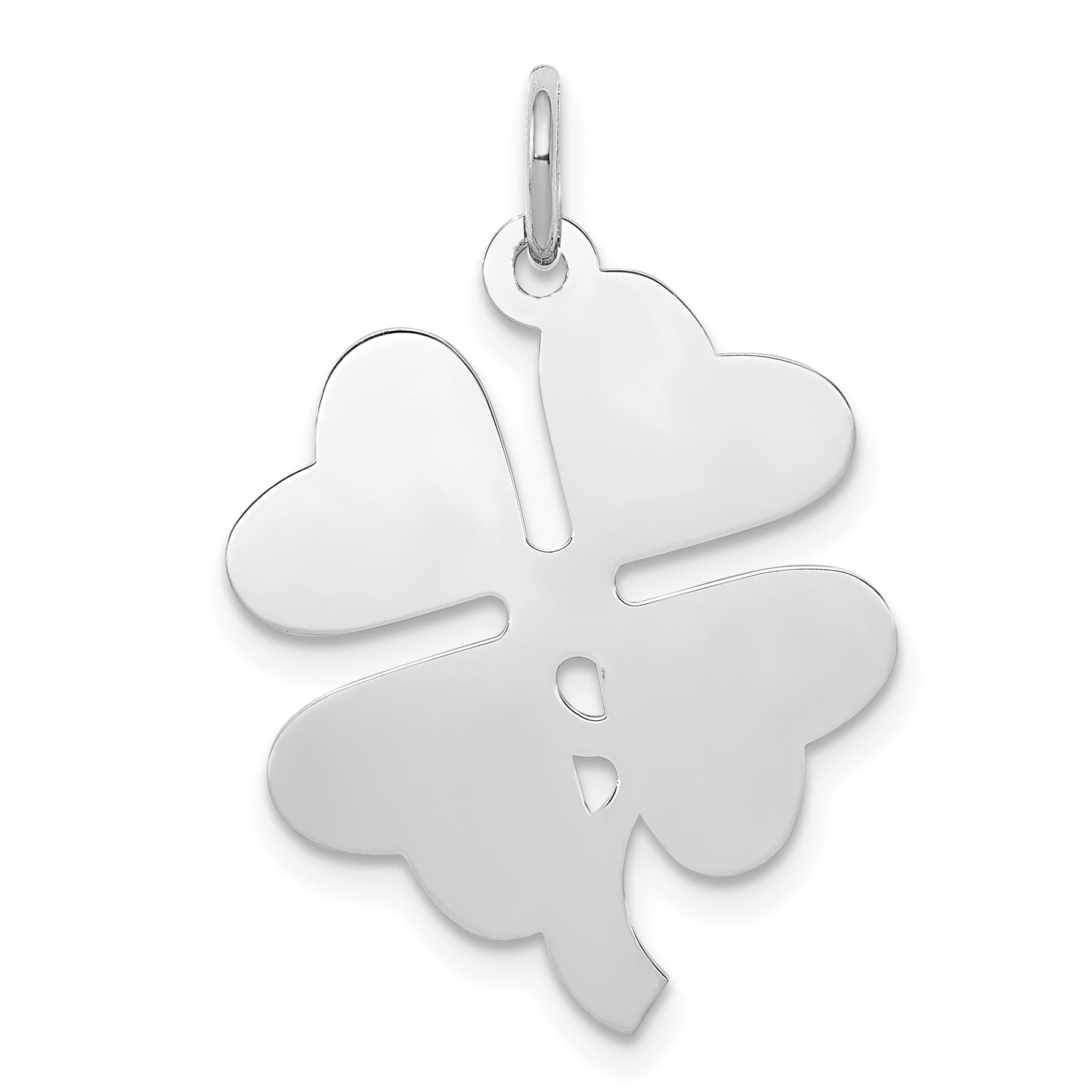 925 Sterling Silver Rhodium-Plated Dad Polished Charm Pendant