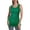 Green/L.Green, variant on SUMONA Women Round Neck Accent Two Tones Casual Basic Ribbed Tank Top
