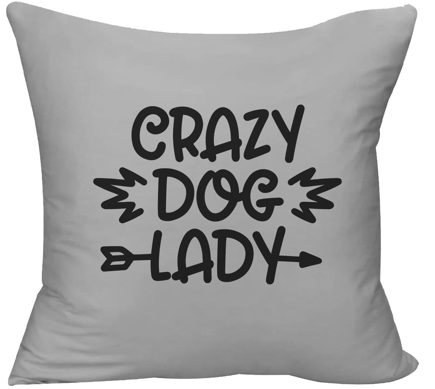 Mutt four legged word for love paw print funny dogs animals Decorative  Throw Pillow cover 18 x 18 Pillow Grey Funny Gift 