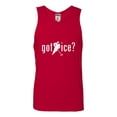 thumbnail image 1 of Adult Got Ice? Hockey Lovers Sleeveless Tank Top Cotton T-Shirt, 1 of 1