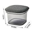 thumbnail image 3 of Organizers and Storage Footstool, Storage Stool, Plastic Transparent Storage Box Household Toy Storage Multifunctional Shoe Changing Stool Storage Stool, Suitable For Living Storage Bins, 3 of 9