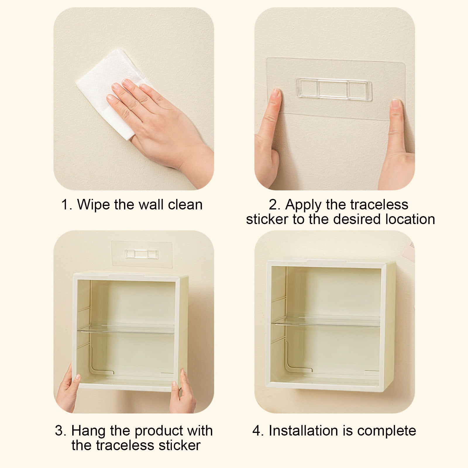 HBBKVI Wall Mounted Display Box Transparent Cover Organizer 12x12x4in Display Box Wall Mounted Transparent Cover Storage Box Plushs Toys Transparent Organizer