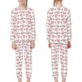 thumbnail image 4 of DISNIMO Pink Pig Pajamas Kids Girls 3/4 Pajama Set for Girls 2 Piece Pjs for Kids Boys Pj Sets for Girls Long Sleeve Pajamas for Girls Kids Loungewear Set Girls Sleepwear, 4 of 7