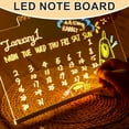 thumbnail image 3 of LED Note Board with Colors 7 Pen,2026 Lighted Note Board Glowing Acrylic Message Marker Board,LED Drawing Board with Adjustable Stand for Office Store Room (11.8 * 7.8in), 3 of 7