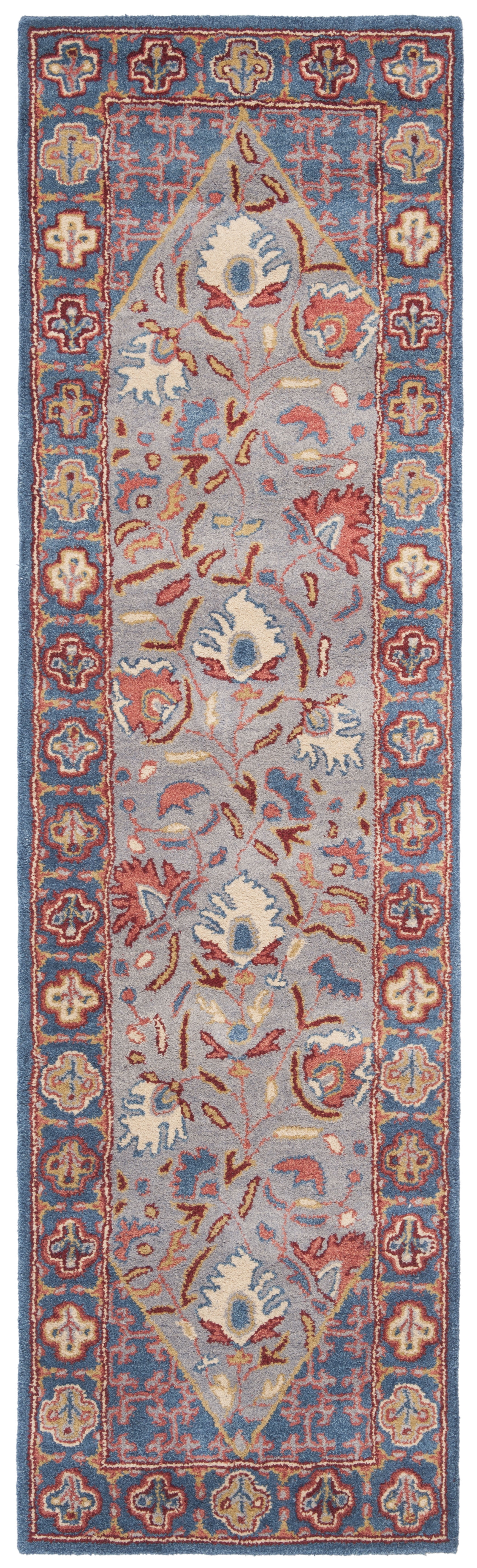 SAFAVIEH Antiquity Harland Oriental Runner Rug, Blue/Red, 2'3" x 8'