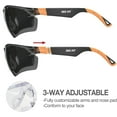 thumbnail image 5 of DEX FIT SG210 Orange Safety Sunglasses (Tinted Lens, Polycarbonate, One Size) - 1 Pair, 5 of 5