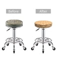 thumbnail image 3 of Uemuo Squirrel And Nuts Pattern Round Bar Stool Seat Covers Washable Stool Cushion Slipcover Elastic Bar Chair Covers-, 3 of 7