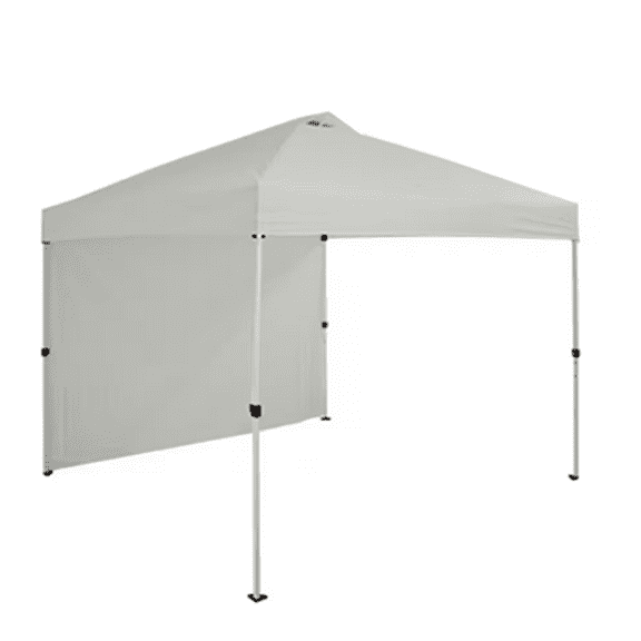 Garden Winds Custom Fit Replacement Canopy Top Cover and Sunwall Compatible with The Everbilt NS HPP100 10' x 10' Pop Up - Upgraded Performance RipLock 350 Fabric - Slate Gray