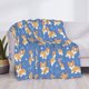 thumbnail image 3 of Fotbe Corgi Manta de Franela con Estampado, Manta Ultrasuave para Cama, Sofá, Auto, Hipoalergénica y Antibolitas-60"x50", 3 of 6