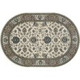thumbnail image 5 of Art Carpet 841864104905 5 ft. Kensington Collection Jacobean Border Woven Round Area Rug, Ivory, 5 of 5