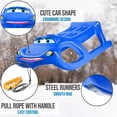 thumbnail image 3 of ArcticThrill Snow Sled for Kids - SnowCar Sledge - Toboggan with Pull Rope; Outdoor Plastic Winter Sleigh for Toddlers & Kids, 3 of 9