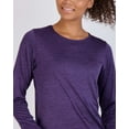 thumbnail image 3 of Real Essentials 4 Pack: Women's Dry-Fit Tech Stretch Long-Sleeve Athletic Workout T-Shirt (Available in Plus Size), 3 of 7