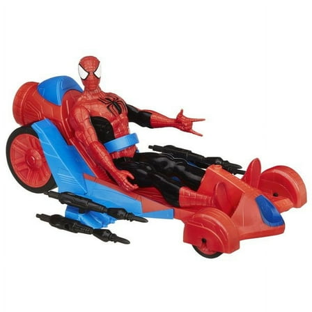 Spiderman Titan Heroes Series Action Figure with Giant Spider Turbo Racer Car