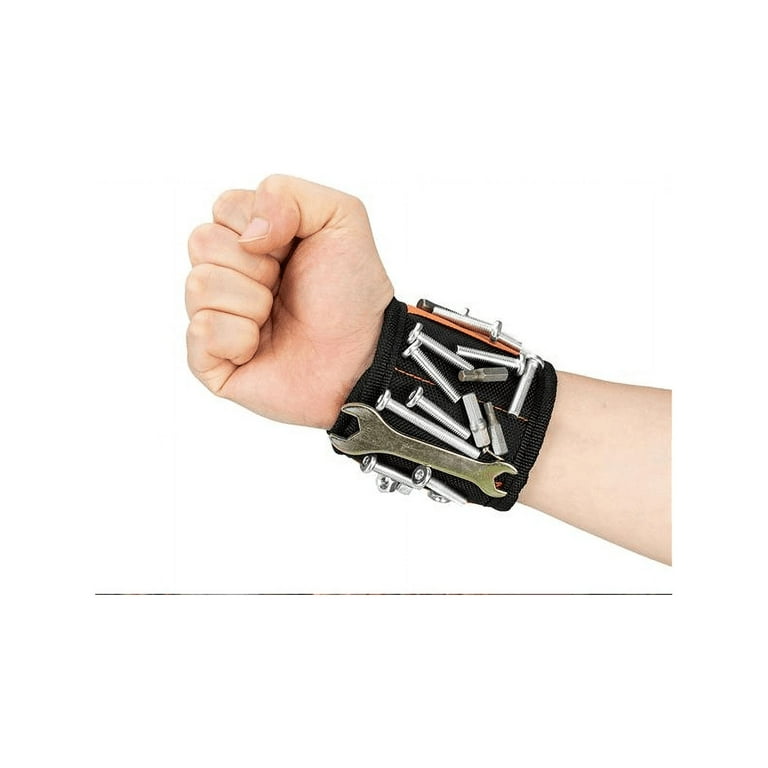 Magnetic Wristband With Strong Magnets Nails Drill Bit Belt Screw Holder  Adjustable Tool Storage Wrist Repair Tools Bag - AliExpress