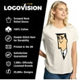 thumbnail image 4 of The Powerpuff Girls Professor Utonium Face Women's Graphic T-Shirt Rolled Sleeve Tee, 4 of 5