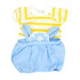 thumbnail image 2 of Ropa de muñeca de vinilo, tus propias muñecas, imaginación, bricolaje para niñas pequeñas, ropa de muñeca para niña con manos en Outifit para muñeca rayas amarillas, 2 of 7