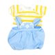 thumbnail image 1 of Camiseta de muñeca que se adapta a tus propias muñecas para niñas pequeñas, coordinación, imaginación, disfraces prácticos para muñecas de 14,96 rayas amarillas, 1 of 7