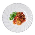 thumbnail image 3 of BalsaCircle 12 pcs 8 in Clear Plastic Round Plates - Disposable Wedding Party Catering Tableware, 3 of 4