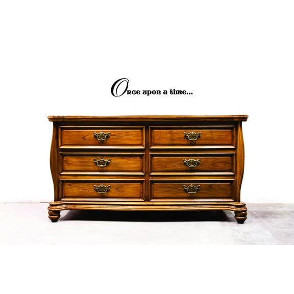 Custom Decals Once Upon A Time… Wall Art Size: 8 Inches x 30 Inches