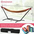 thumbnail image 6 of YRLLENSDAN Hammock with Stand Included, Double Hammock Hammock Stand Heavy Duty Portable Hammock Stand with Carrying Bag for Indoor Outdoor, Red, 6 of 7