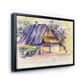 thumbnail image 3 of Designart 'Old Wooden White House In Country Side Village During Afternoon Glow' Traditional Framed Canvas Wall Art Print, 3 of 5