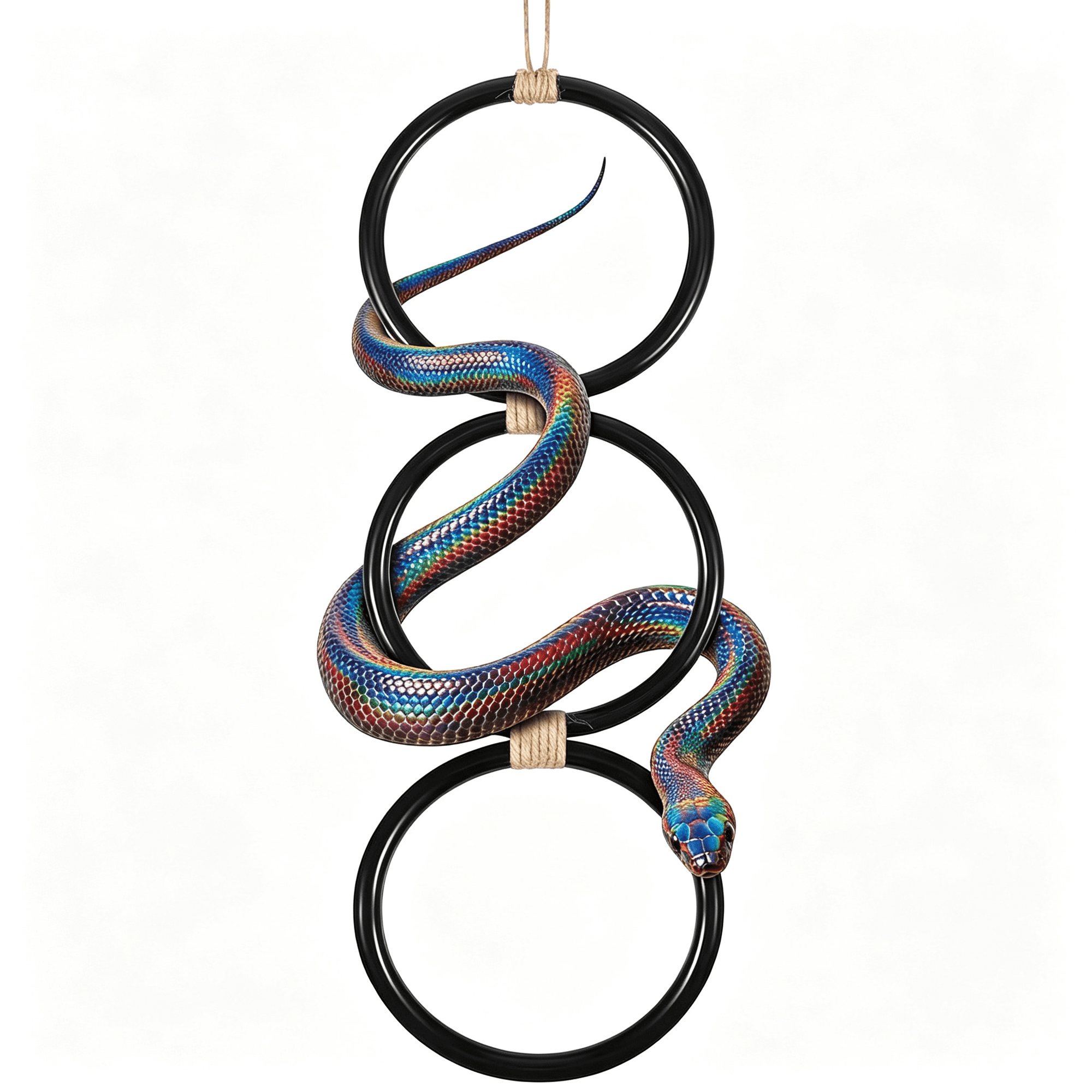 BESTSKY Snake Climbing Rings Ball Python Enrichment Toys Corn Snake Reptile Enrichment Climbing Ring Reptile Tank Accessories Terrarium Bearded Dragon Chameleon Iguana Gecko Lizard Parrot
