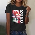 thumbnail image 2 of Bgstyu Soccer Cup 2026 Shirt for Women Casual Football Match Season Game Day T-Shirt Funny Soccer Graphic Short Sleeve Tee Top, 2 of 7