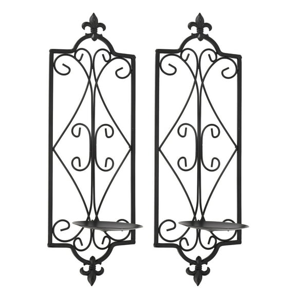 Wall Mount Candle Holders,2pcs Wall Sconce Candle Wall Sconce Candle Holder Hanging Iron Wall Candle Sconce Holder High-Intensity Output