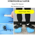 thumbnail image 4 of Swimming Armbands for Adults Thickened Swimming Arm Floats Pool Arm Floats Pool Arm Bands for Swimming Bands for Adults Roll Up Armbands Swim Floater Swimming Arm Float Rings，Blue, 4 of 5