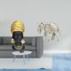 thumbnail image 2 of Adorno De Mesa De Madera De Resina Con Forma De Elefante Africano Para Mujer, Decoración Creativa Para El Hogar, Centro De Mesa, Escultura Tallada A Mano, Figurita De Recuerdo Para Estante De, 2 of 8