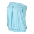 thumbnail image 4 of TRUBKH Tube Tops for Women Strapless Crop Tops Going Out Tops Bralettes for Women Solid Casual Wrapped Chest Loose Sleeveless Top Blouse Basic Tops for Woman Sky Blue Xl, 4 of 9