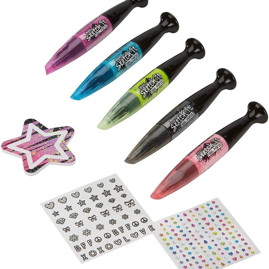 ALEX Toys Spa Glitter Sketch It Nail Pens - Walmart.com