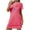 Hot Pink, variant on MuZeFu Nightgowns for Women Plus Size Clearance Women's Oversized Short Nightgown Fashion Chest Print Short Sleeve Nightdress