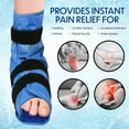 thumbnail image 5 of LotFancy Foot Ankle Ice Pack Wrap with Strap, Large Hot Cold Pack for Achilles Tendon Injuries, 5 of 9
